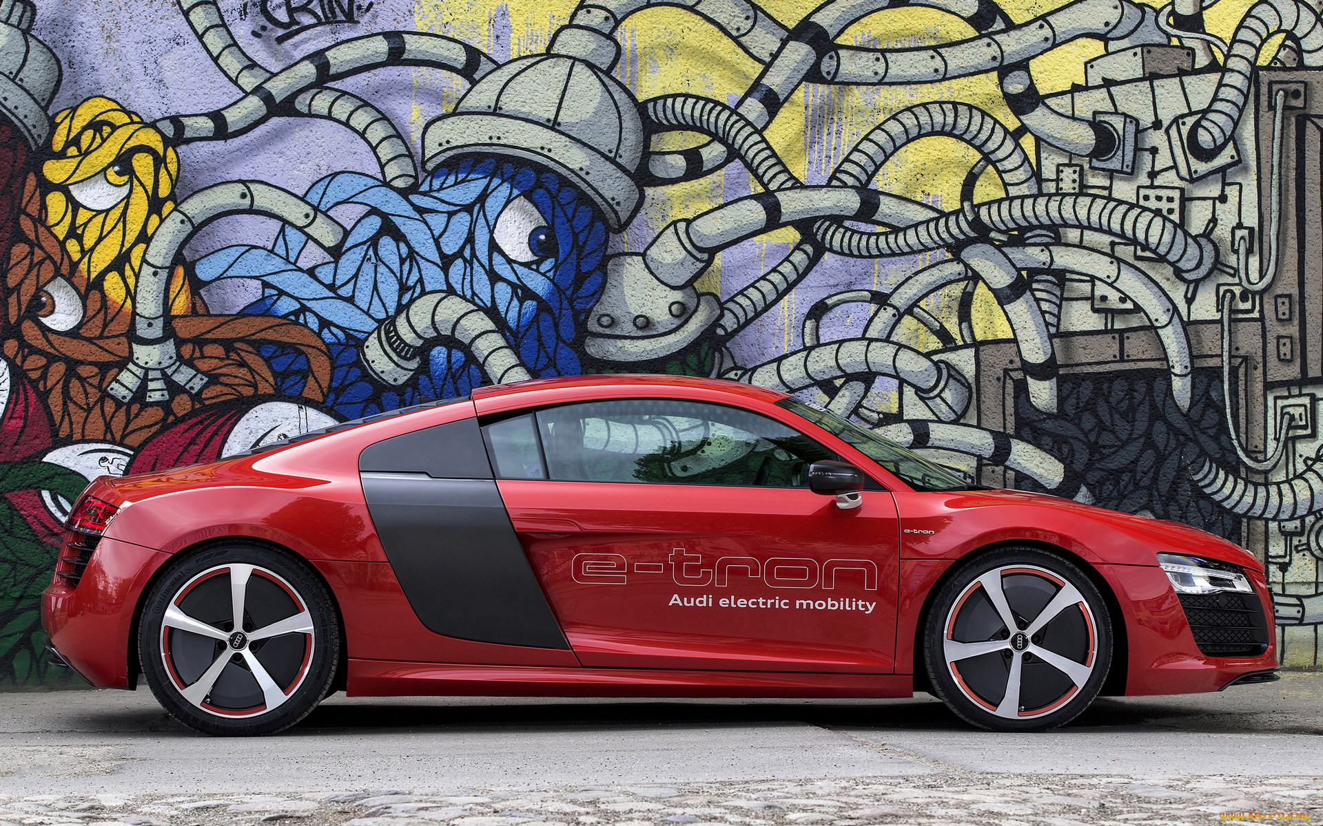 , audi, cars, r8, e-tron